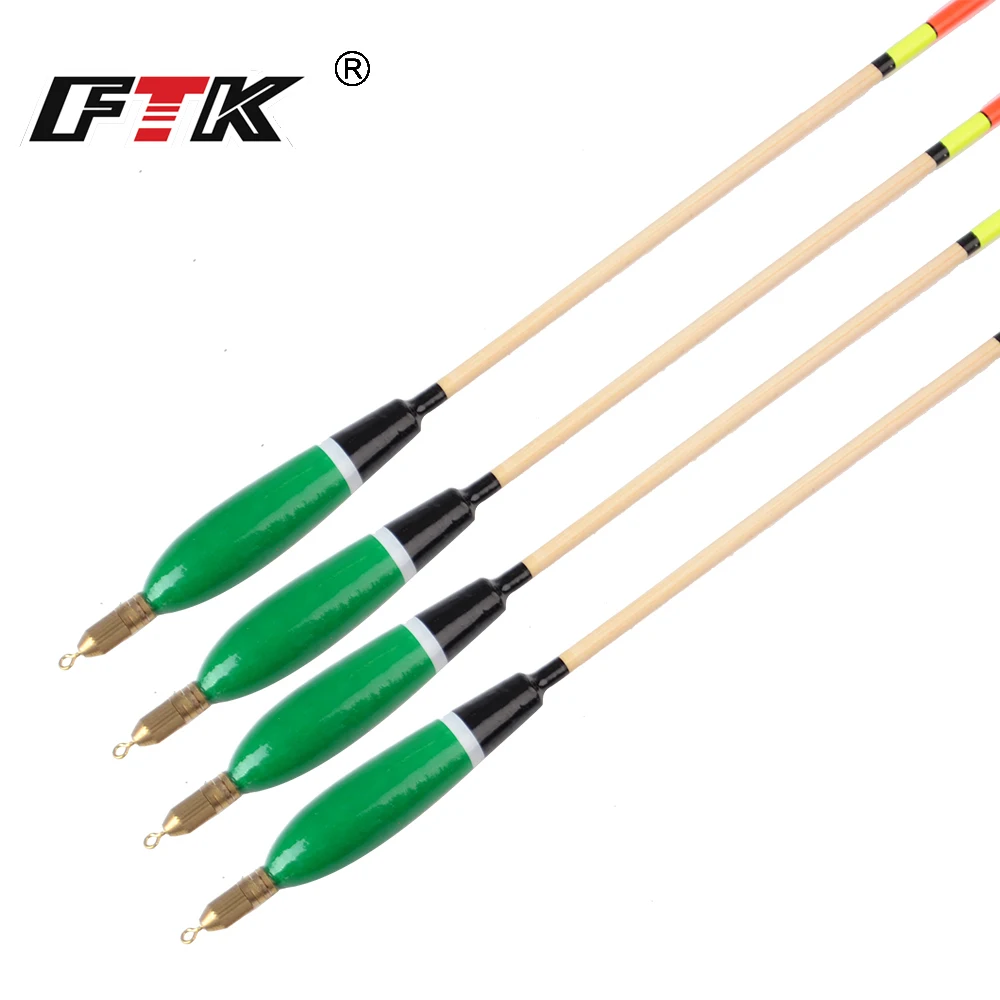 FTK-flotador de pesca colgante de cobre, 5 piezas, tubo de deriva, boya de pesca de colores mezclados, accesorios de pesca de abeto Barguzinsky - imagen 5