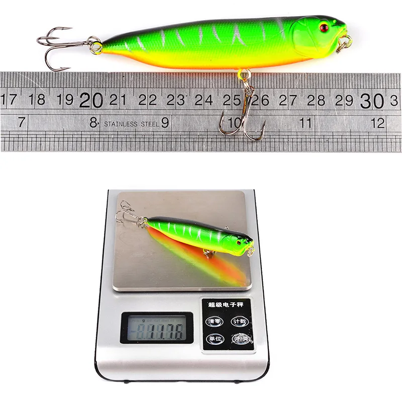 Señuelos de pesca Jigging Wobbler, 9cm, 12g, colores surtidos, manivela minnow, sistema de peso de tungsteno, modelo caliente, cebo de manivela, 6 colores, 1 pieza - imagen 2