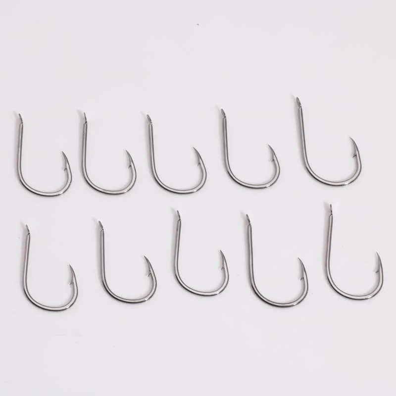 POETRYYI-anzuelos de pesca de acero con alto contenido de carbono, anzuelos de pesca de agua dulce, Agujero fuerte, aparejos de pesca de carpa, tamaño #1-15, P30