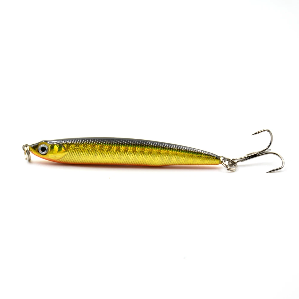 Señuelo de pesca de lápiz hundido, de 7,5 cm Wobblers, 10g, cebo duro Artificial de plástico, ojos 3D, Crankbait Jig, Lucio, trucha, aparejos de pesca - imagen 4