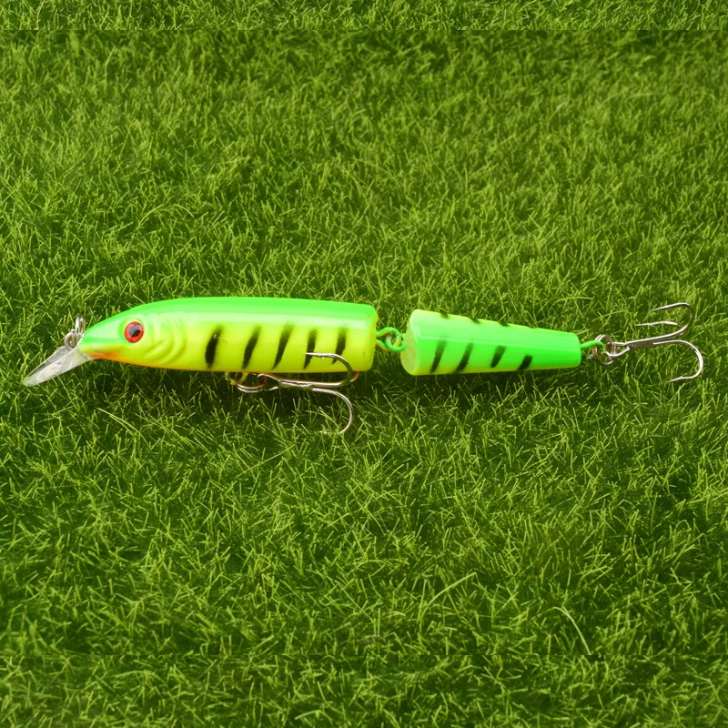 WDAIREN-señuelos artificiales de pesca de Lucio, cebos de 10,5 cm, 9g, secciones articuladas múltiples, cebo Crankbait, accesorios de pesca de peces falsos - imagen 4