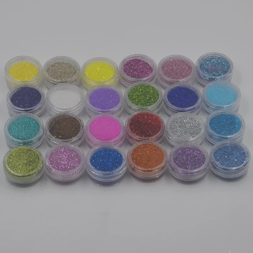 MNFT-polvo brillante para atado de moscas, 24 botellas, materiales de pesca con mosca, ninfa, brillante - imagen 5