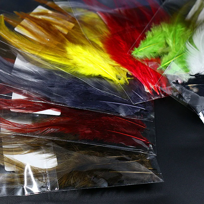 80 unids/lote 8 colores surtidos silla de gallo hackle para streamer y lanoso bugger moscas híbridas atado de moscas pluma de hackle seleccionada a mano - imagen 4