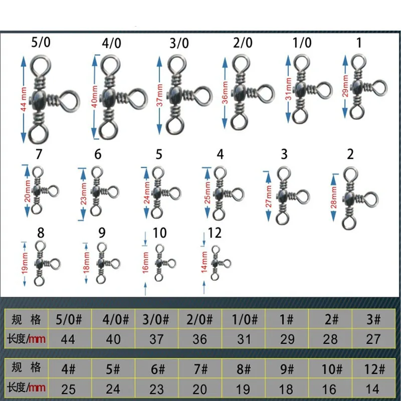 ILure-barril de Pesca rodante de acero inoxidable, Conector de Triple giro, anillo sólido, accesorios de aparejos de Pesca, 20 unidades por lote - imagen 5