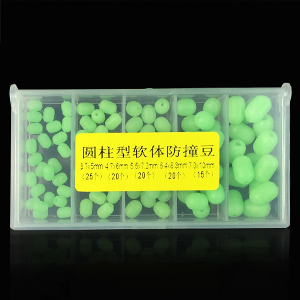 WALK FISH-Cuentas de pesca de varios tamaños, Accesorio luminoso, verde, anticolisión, 10 unids/lote - imagen 4