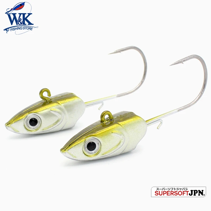 Jig Head 90g 8/0 anzuelos para señuelo suave Sayori Shad anzuelos 2 uds/pk anzuelos de pesca anzuelo de cabeza JIG colorido - imagen 5