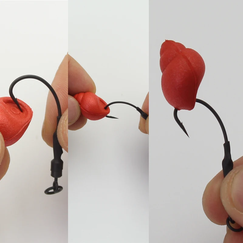 Boilies de pesca de carpa, cebo de Caracol Pop-Up, cebo falso de espuma de maíz para pelo de carpa, método Zig Rig, alimentador de pesca, 10 Uds. - imagen 3