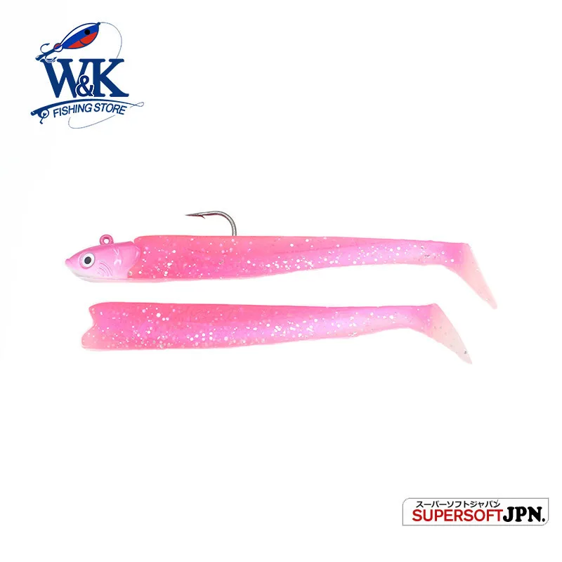 Señuelo de sábalo oscilante con cabeza de anzuelo de 20g, Anguila loca, cebo suave de 11cm, pesca en roca costera definitiva, aparejo JIGS de lubina, señuelo suave Swimbait - imagen 4