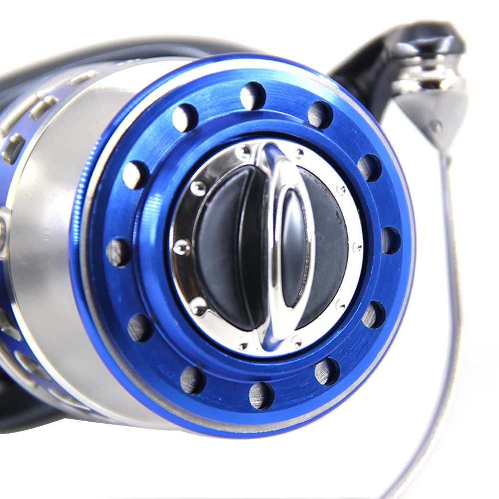 Carretes de pesca giratorios de Metal, 12 + 1 rodamientos de bolas, alta velocidad, agua salada, Spinfisher V, tamaño JSM 4000-7000 - imagen 4