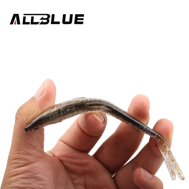 ALLBLUE-señuelo de pesca suave, cebo de silicona Flexible para pececillos, Swimbait, de plástico, 12,5g/13,5 cm, 2 unids/lote - imagen 3