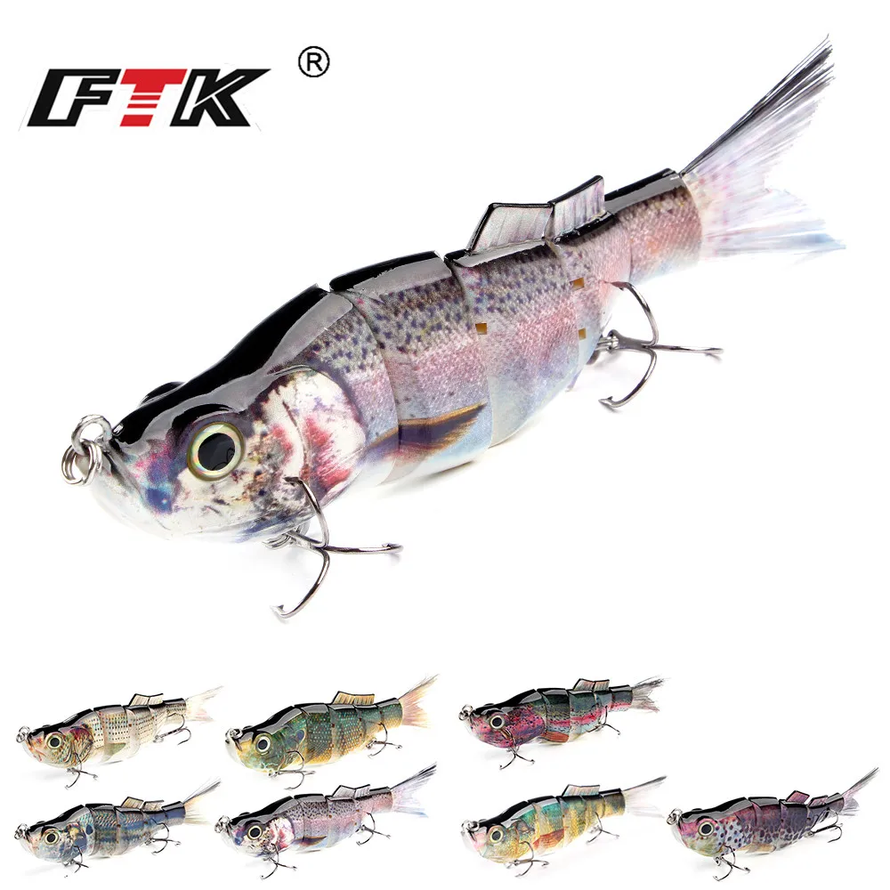 FTK Swimbait lubina multiarticulado – señuelo duro de acción realista - imagen 5