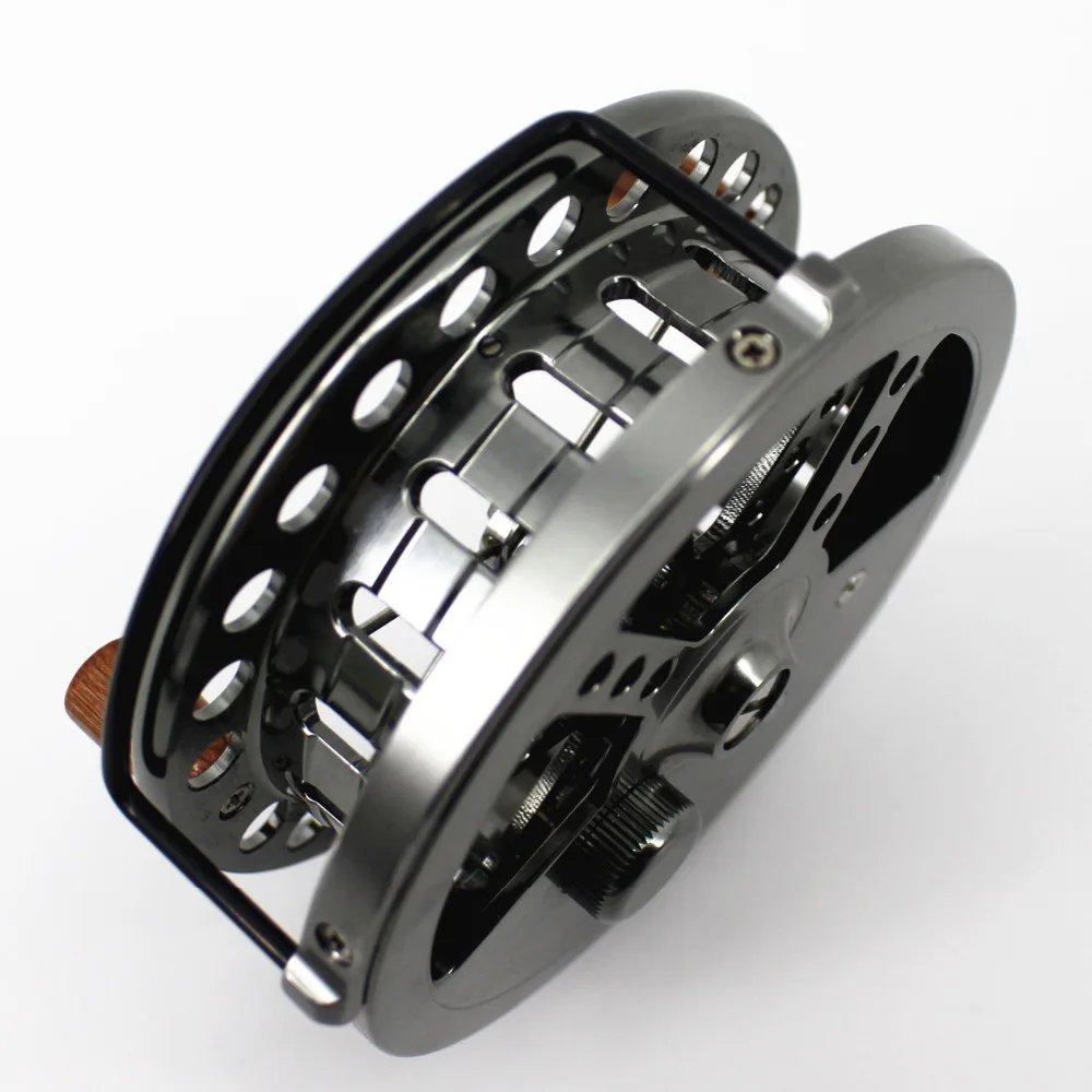 PIN central de aluminio mecanizado CNC, carrete flotante de 113,5 MM, 4 y 1/2 pulgadas, protector de línea, Cabeza de Acero, pesca de troquelado de salmón - imagen 3