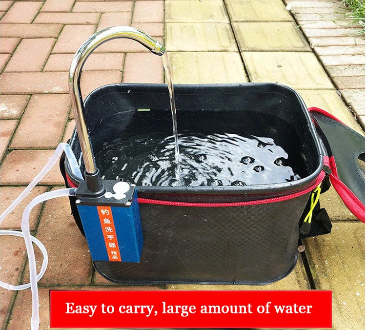 Bomba eléctrica de agua de pesca automática inteligente, efluente, pesca, actividades al aire libre, herramientas de pesca, lavadora de mano, T45 - imagen 2