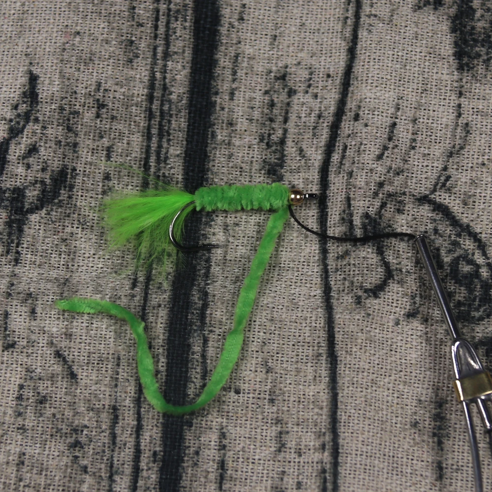 Bimoo-Materiales de atado de moscas, chenilla para Woolly Bugger Streamer, gusano, trucha, Señuelos de Pesca, Material de atado, 6 bolsas por paquete - imagen 3