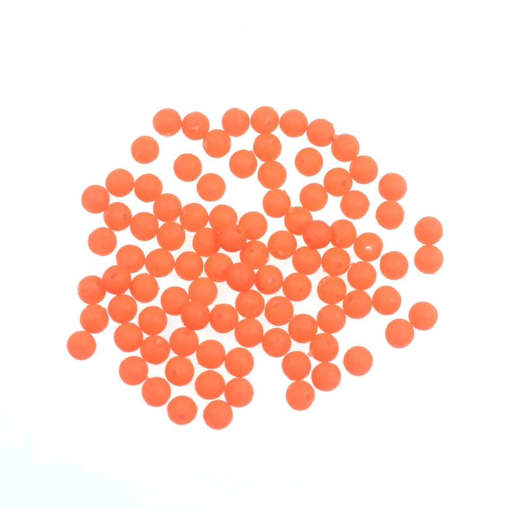Bimoo-Cuentas luminosas suaves redondas/ovaladas de 100 piezas para hacer carpas, aparejo flotante de agua salada, cebo de pesca - imagen 5