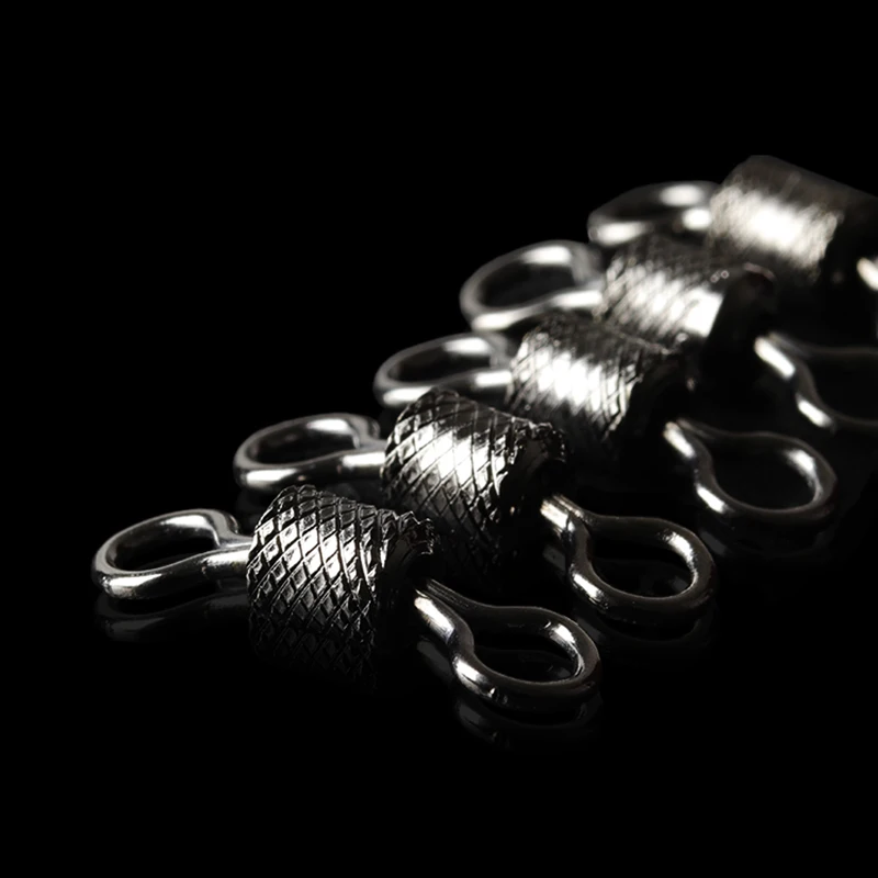 Conector de pesca giratorio con rodamiento de bolas, señuelo de anillo rodante a presión, anzuelos de mosca de carpa, accesorios, productos para pesca, 100 unids/lote por caja - imagen 5