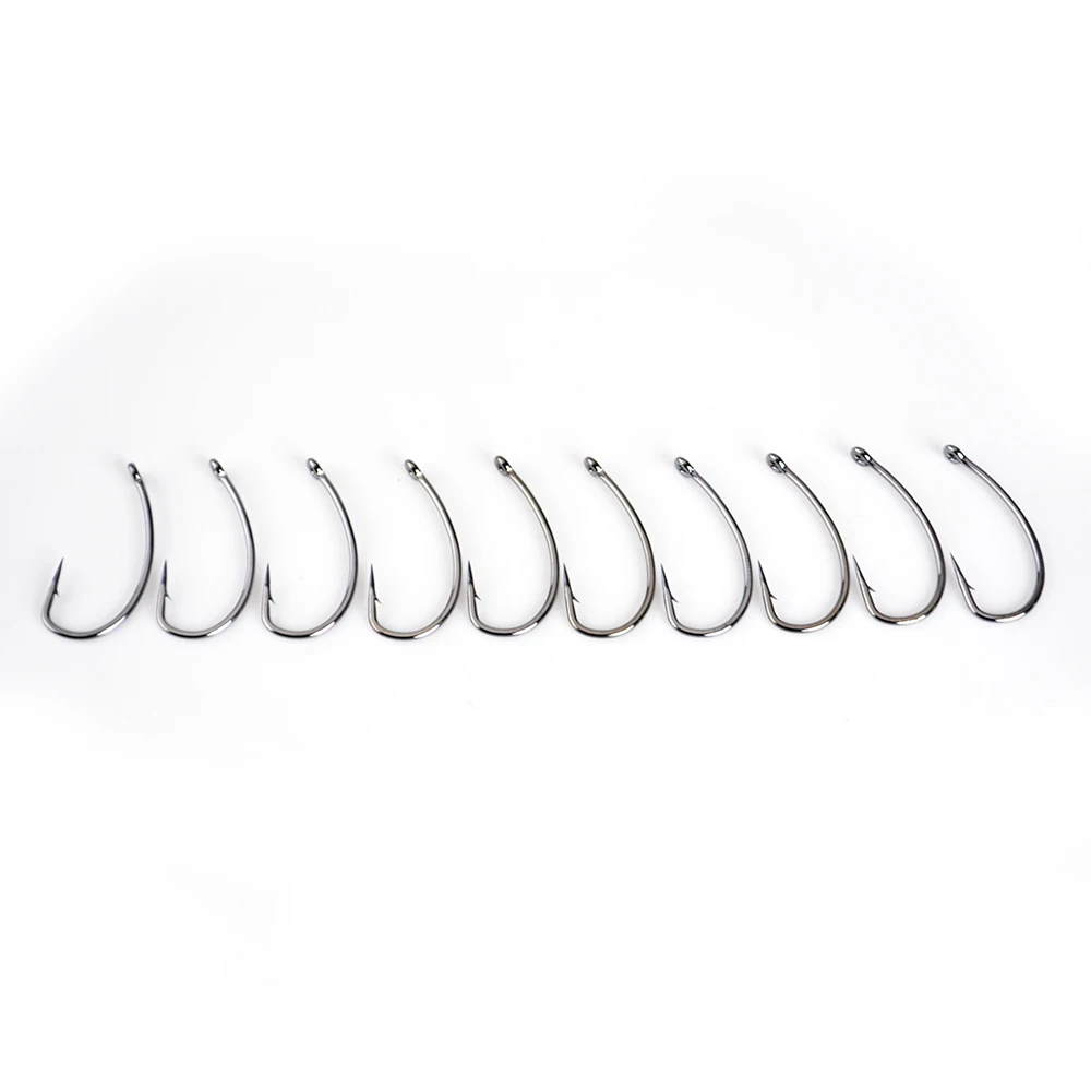 NGB 20PCS 2 #   4 #   6 #   8 #   Gancho de Pesca de carpa KAYO-HEAVY, anzuelo de Pesca con mosca alta, accesorios de aparejos de Pesca de acero al carbono - imagen 4