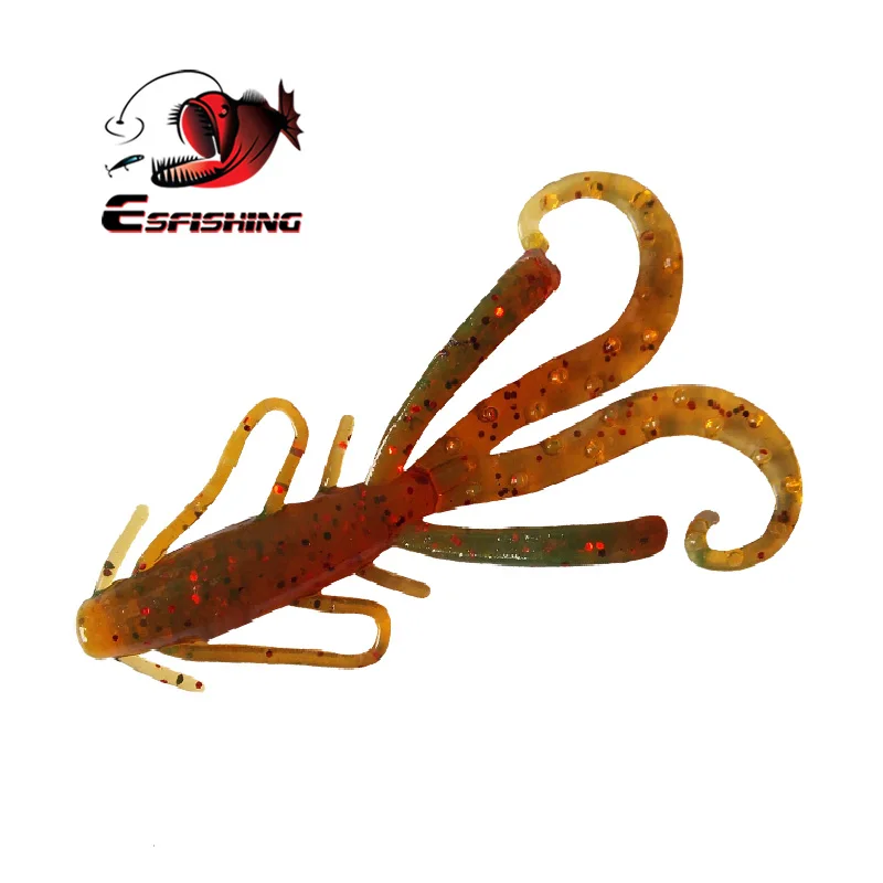 KESFISHING Isca cebos artificiales camarones Hogy Hog 48mm cebo de silicona lubina trucha Lucio pescado Leurre Souple Señuelos de pesca en hielo - imagen 3