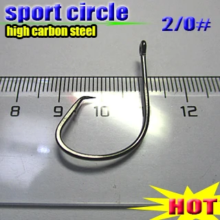 Gancho circular deportivo 2024, tamaño: 7381, 50 unidades/lote, novedad de 2/0 - imagen 2