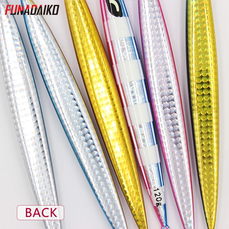 FUNADAIKO-señuelo de plantilla de Metal para pesca, anzuelo largo luminoso de velocidad, 200g, 260g, 300g, 350g - imagen 4