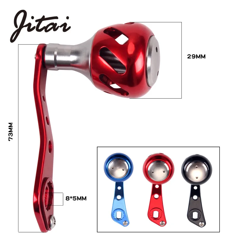 JITAI-carrete de pesca de aleación de aluminio Rocker Serie 2000, perillas de Metal para Baitcasting, carrete de pesca, accesorio de aparejos con mango izquierdo y derecho - imagen 2