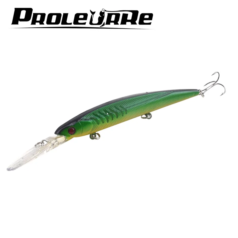 Señuelos de Pesca de pececillos que se hunden, Wobbler Artificial duro, cebos falsos Crankbait, aparejos de Pesca, 145mm, 13,8g, 1 unidad - imagen 5