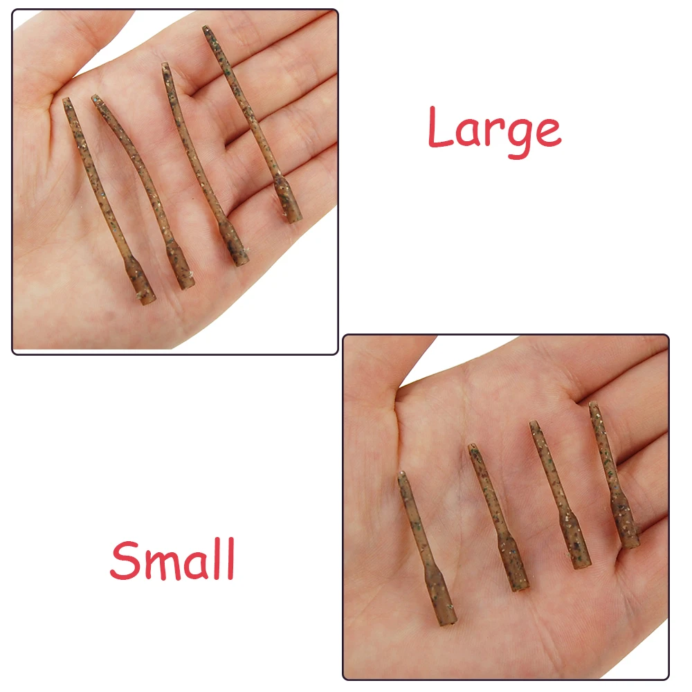 JSM 30 unids/lote Terminal camo aparejos de pesca de carpa mangas antienredos conector para accesorios de anzuelo de pesca - imagen 5