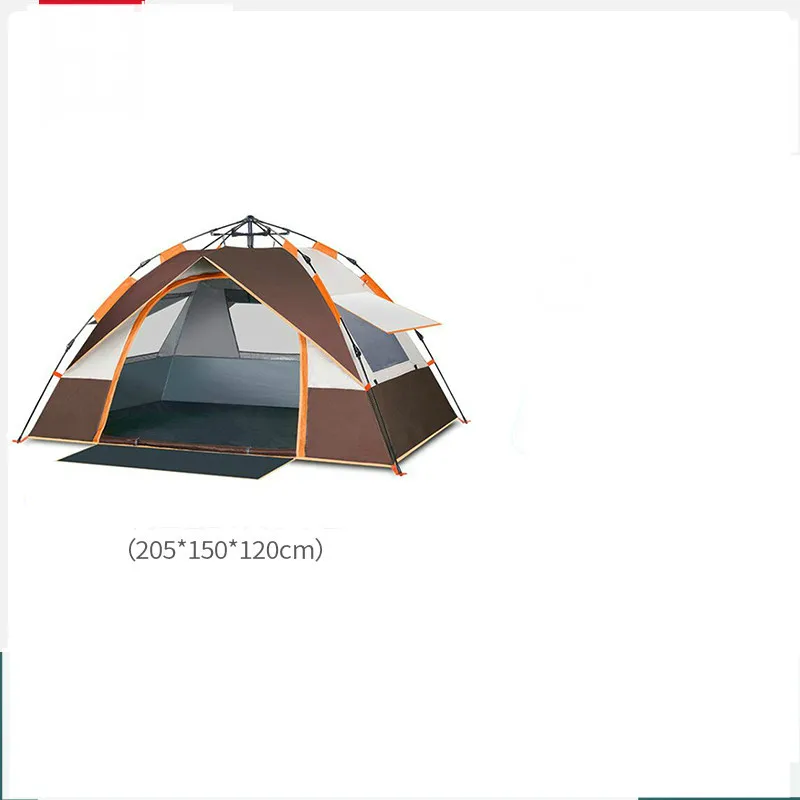 Tienda De campaña portátil para 3-4 personas, carpa De doble capa, configuración instantánea, Kamp Cadiri, para senderismo, viajes, Baraza De acampada - imagen 2