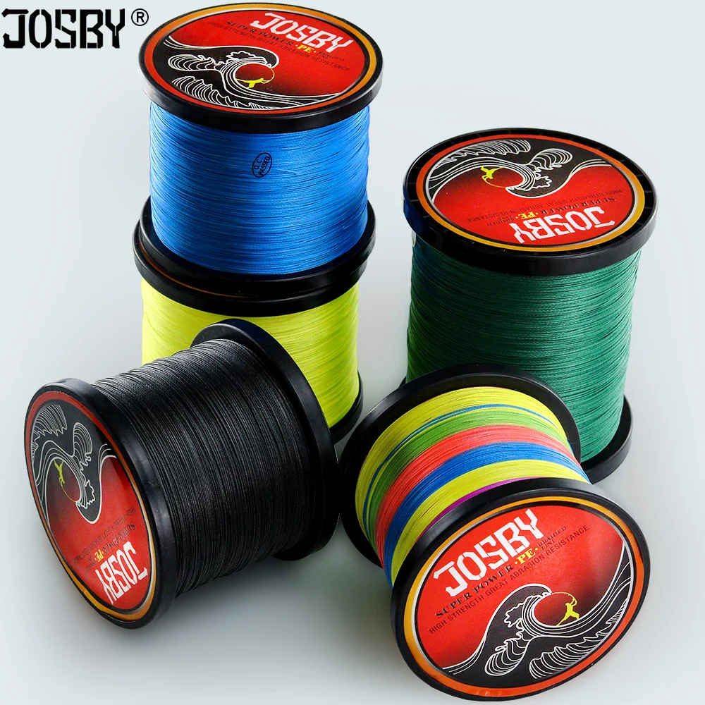 JOSBY-sedal trenzado de 8 hebras para Pesca de carpa, hilo trenzado Multifilamento PE, supersuave, 300M, 500M, 1000M, 150M, 100% - imagen 4