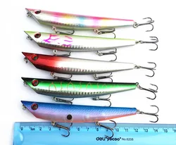 Señuelo tipo lápiz 12cm 18g anzuelos níquel negro