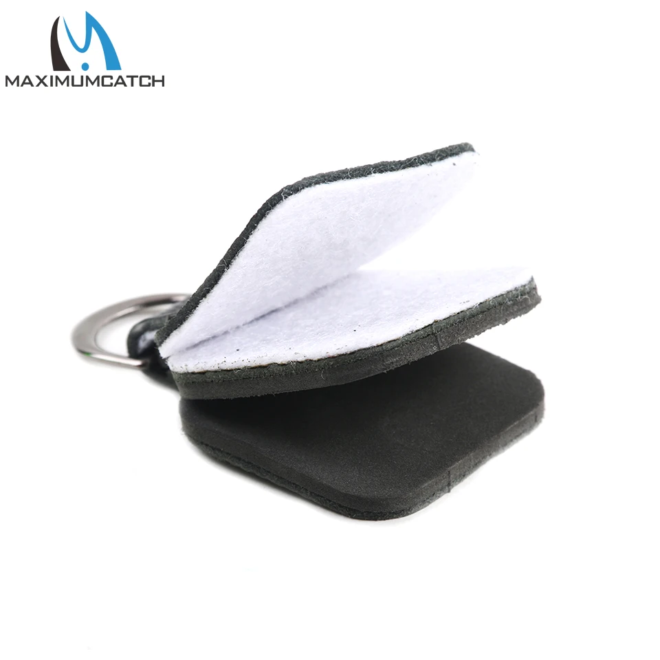 Maximumcatch 2/3 en 1 alisador líder de pesca con mosca y limpiador de líneas herramienta de pesca al aire libre de cuero PU - imagen 4