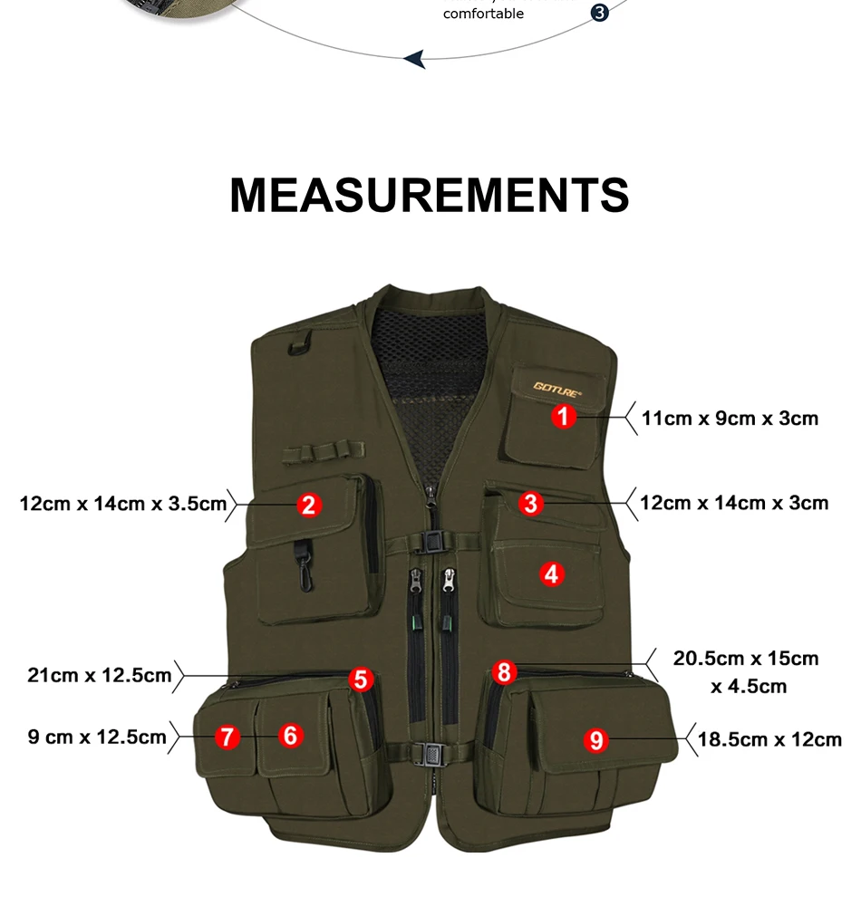 Descubra el mejor chaleco de pesca con múltiples compartimentos y correas ajustables para conveniencia y comodidad