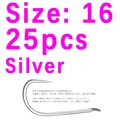 size 16 silver 25pcs