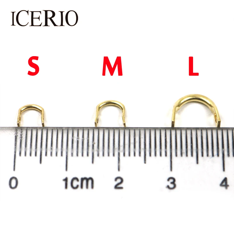 ICERIO 100PCS Spinner Horquillas Fácil Spin Latón DIY Señuelos de Pesca Accesorios - imagen 2