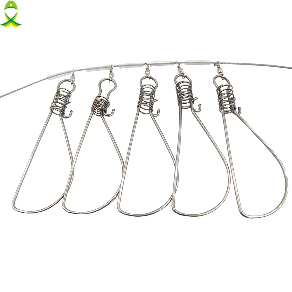 JSM-hebilla de bloqueo de pesca de 6M, cierre de acero inoxidable para peces vivos, aparejos de pesca con flotador y mango de plástico - imagen 3