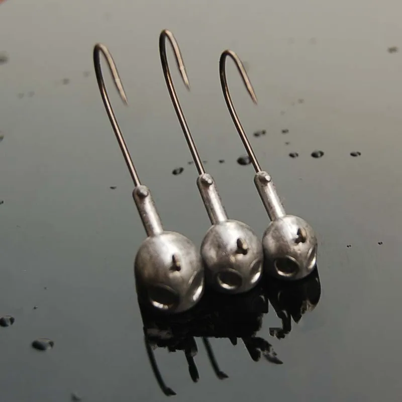 Gancho de pesca con soporte de bola, anzuelo de gusano suave con cabeza de anzuelo, 3,5g/7g/14g/18g, señuelos combinados, cebo, anzuelo, captura de lubina, colgante gratis - imagen 4