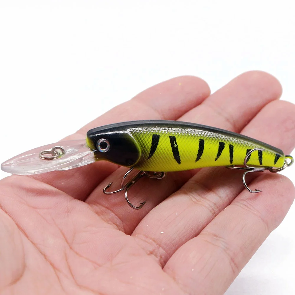 1 piezas 8,0g 9 cm Minnow Señuelos de Pesca Wobblers todo para la pesca Crankbaits Isca Artificial cebos duros bajo señuelos trolling Pike carpa