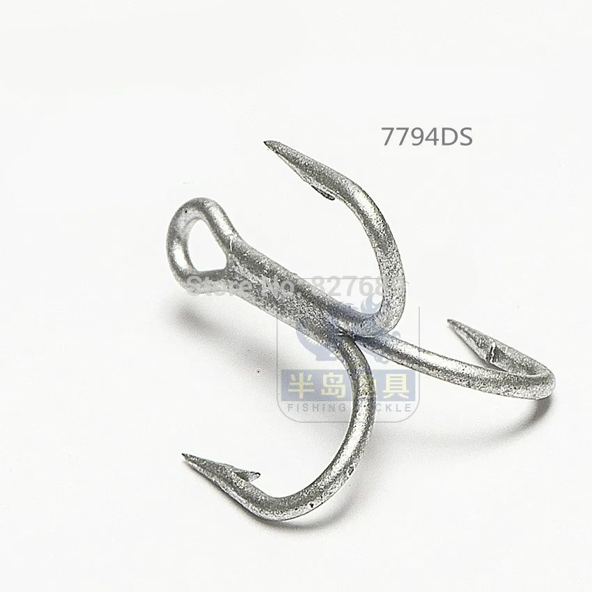Mustad-anzuelos de Pesca de Mar, 16 Packs/lote, anzuelos triples, 7794-ds #3 X Bold 3 X fortalece DACROMET tratado resistente al agua de mar - imagen 2