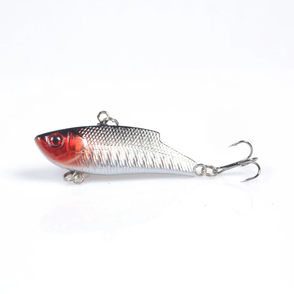Señuelos artificiales de pesca con vibración, señuelo duro de mimbre, ganchos 6 1 Uds.