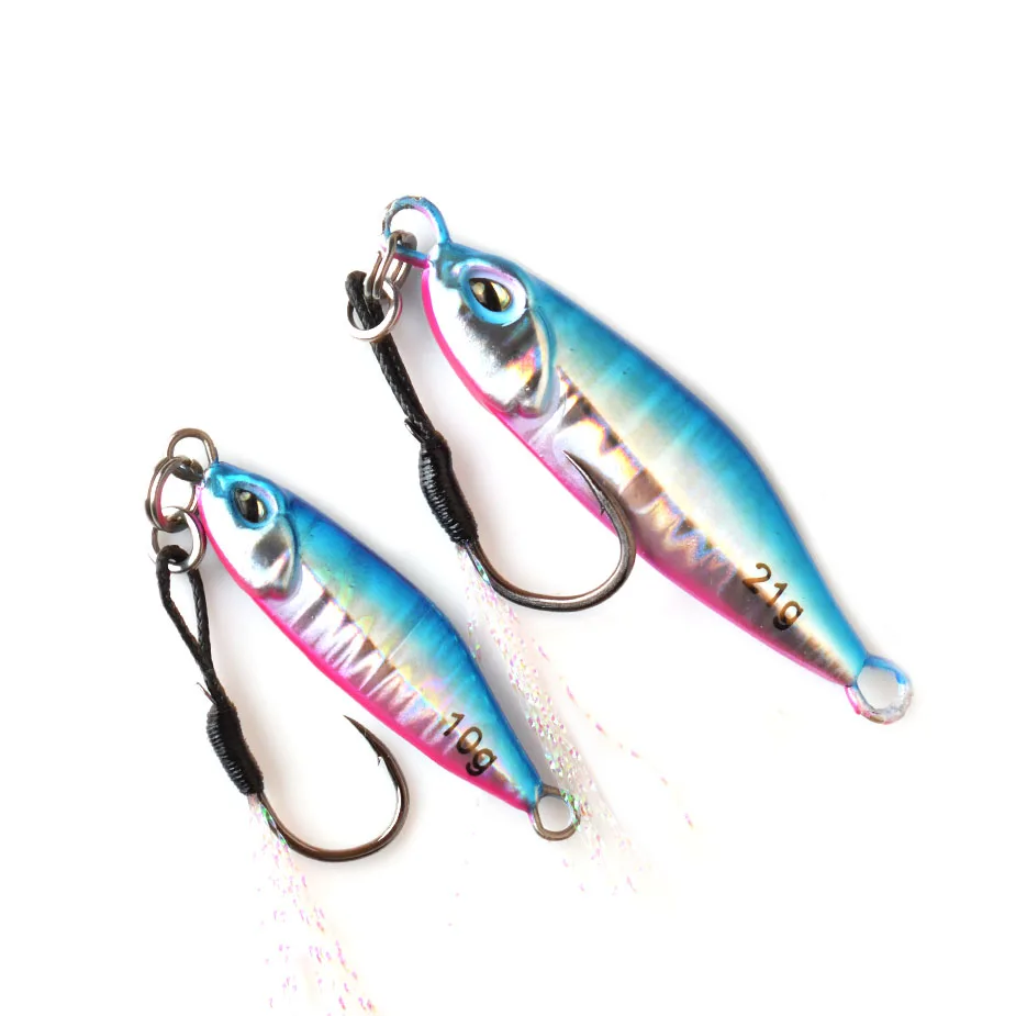 Cucharas Jigging Micro Metal – Señuelos luminosos para pesca en mar - imagen 4