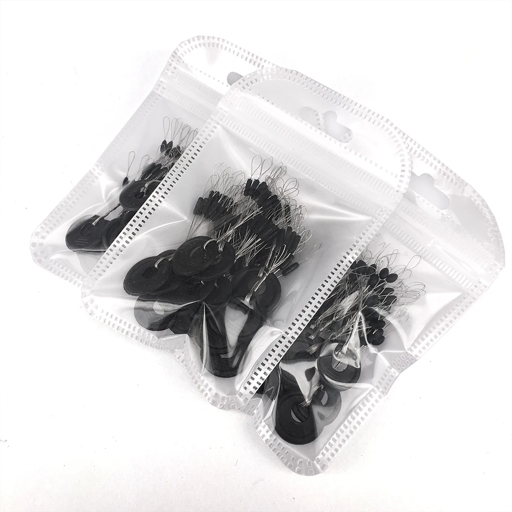 Juego de 10 unidades de bolas espaciales de pesca, conectores giratorios de Clip, tapón de flotación de pescado, 60 piezas - imagen 3