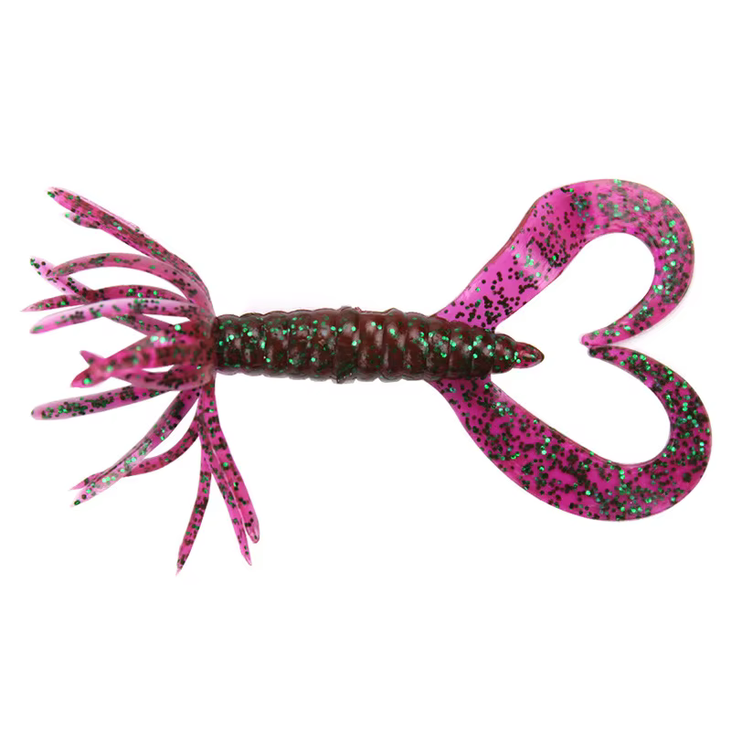 Crazy Flapper – Señuelo curl tail silicone 7cm - imagen 5