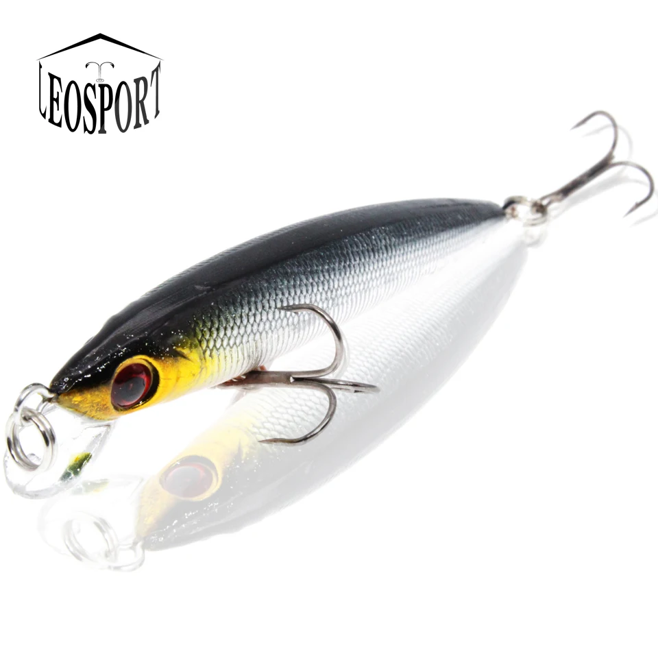 1 Uds 9cm 6g Minnow Señuelos de Pesca Wobbler cebos duros Crankbaits ABS señuelo Artificial para lubina aparejos de pesca - imagen 5