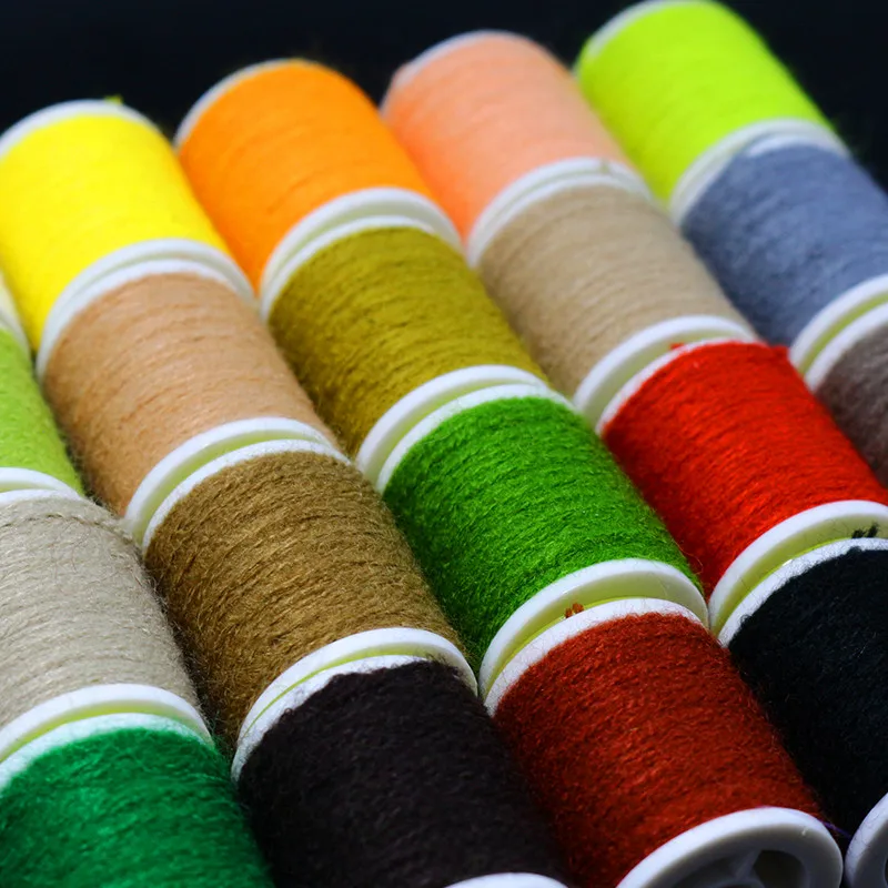 Royal Sissi 10 carretes de hilo para atar moscas, migas borrosas de micro diámetro, ninfas pequeñas, mosca seca, materiales de atado de moscas - imagen 4