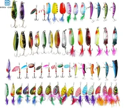 Señuelos giratorios de plástico – Cuchara metálica y pececillos