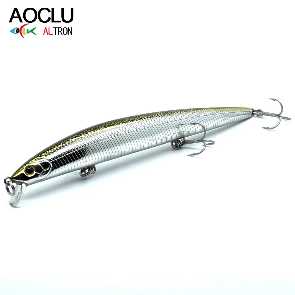 AOCLU-señuelo duro de pesca, anzuelo de pesca de lubina y atún, 150mm, 18,0g, 0,5-1m
