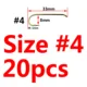 20pcs size 4