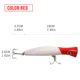 Redhead popper lure