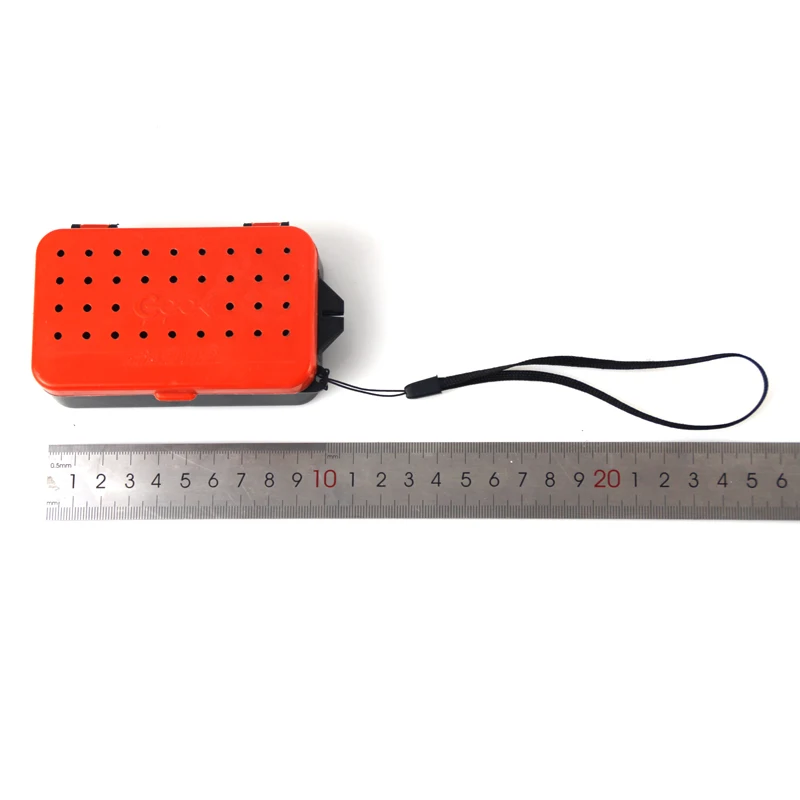 Caja de pesca de plástico con compartimentos, 10x6X3,2 Cm, gusano de tierra, señuelo de cebo, Mosca, carpa, caja de aparejos de pesca, accesorios X093, 1/2 Uds. - imagen 4