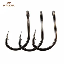Hyaena-anzuelo de Pesca de Mar de acero inoxidable 10827, juego de asistencia, accesorios de carpa, 30 Uds., 1/0, 2/0, 3/0, 4/0, 5/0, 6/0